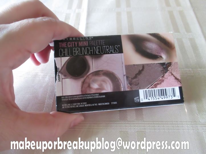 Mini-Palette Maybelline UP REVIEW: – UP The in BREAK MAKE LET\'S Chill OR City Brunch Neutral